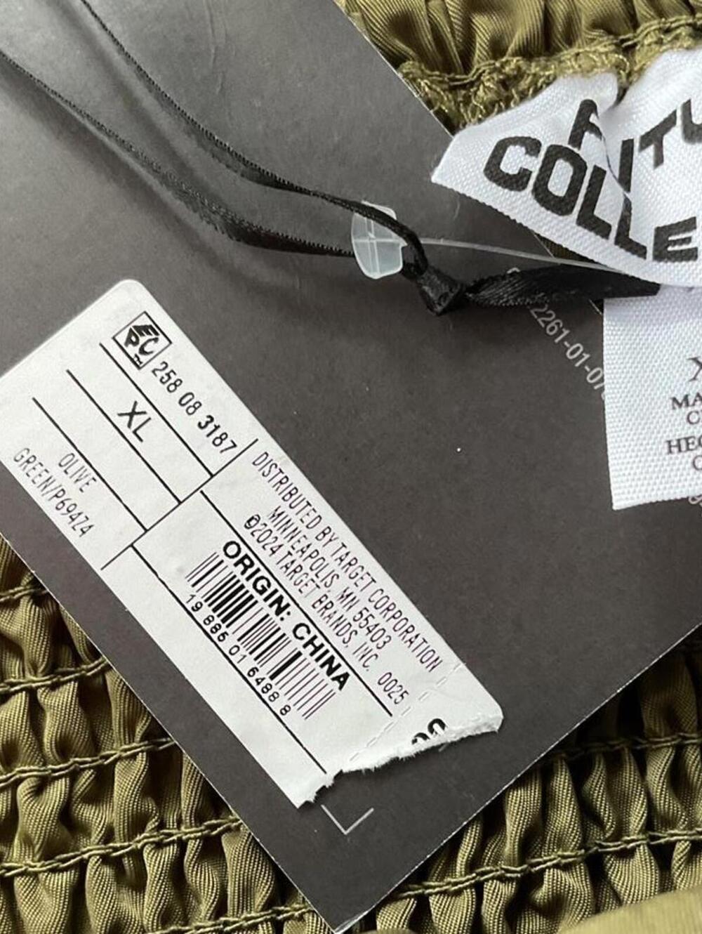 NWT Future Collective Olive Green Sleeveless Midi Dress with Front Zipper - Picture 7 of 7